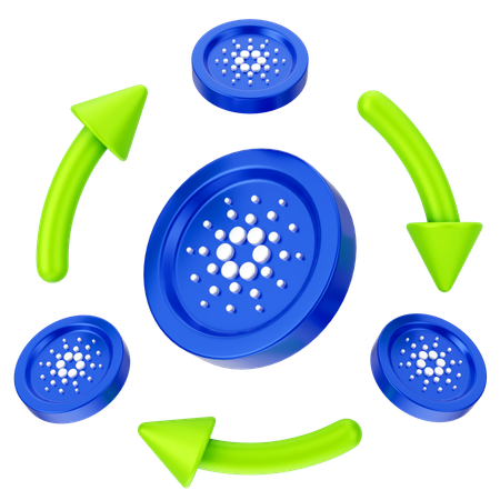 Cardano Exchange  3D Icon