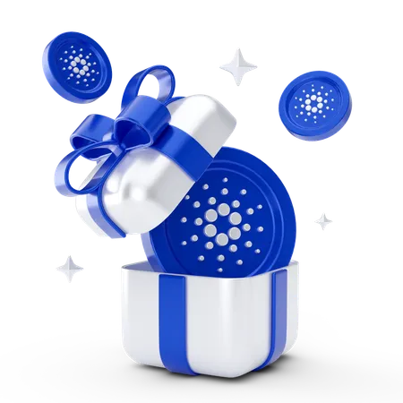 Cardano-Geschenk  3D Icon