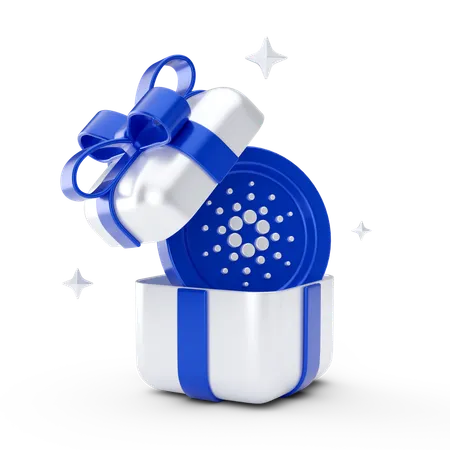 Cardano-Geschenk  3D Icon