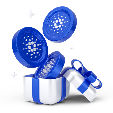 Cardano-Geschenk  3D Icon