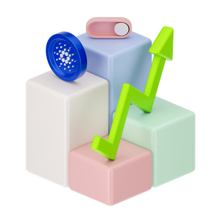 Cardano Growth  3D Icon