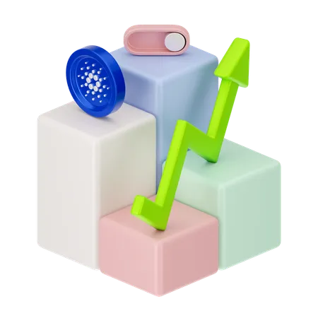 Cardano Growth  3D Icon