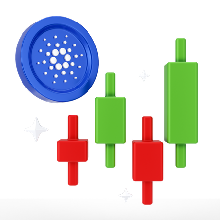 Cardano Growth  3D Icon