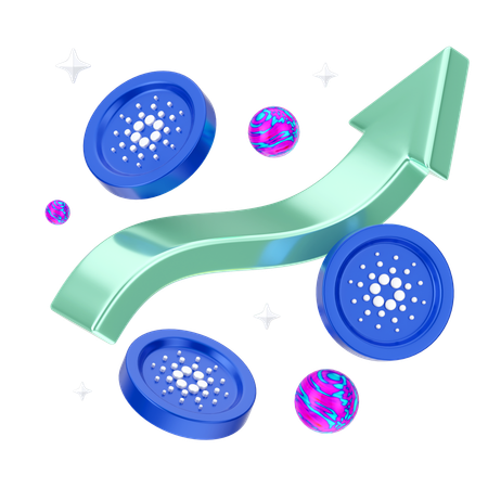 Cardano Growth  3D Icon