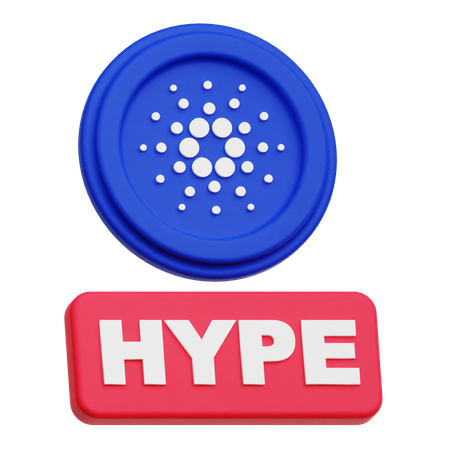 Cardano Hype  3D Icon