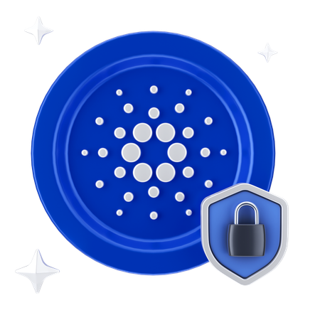 Cardano Lock  3D Icon