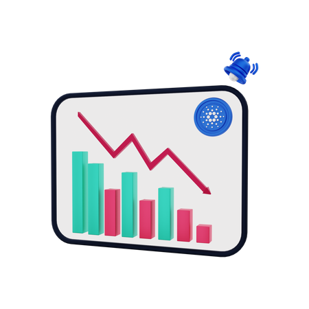 Cardano Loss Chart  3D Illustration