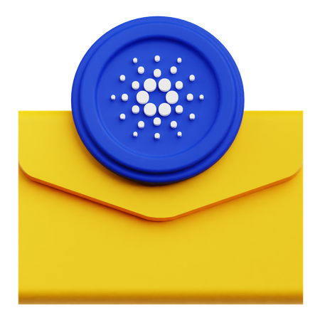Cardano Mail  3D Icon