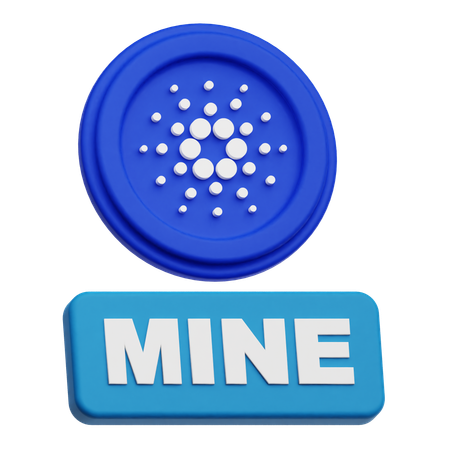Cardano Mine  3D Icon
