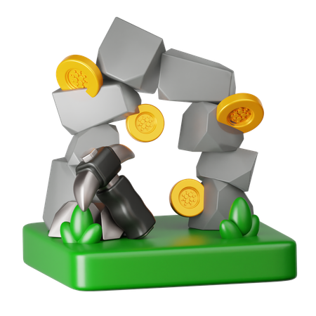 Cardano-Mining  3D Icon