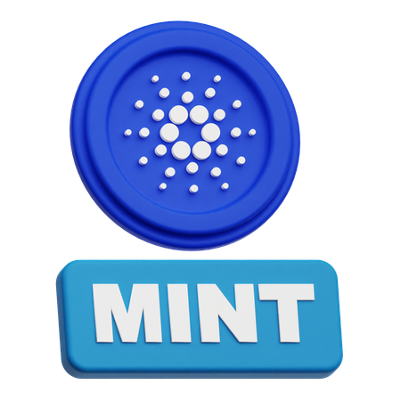 Cardano Mint  3D Icon