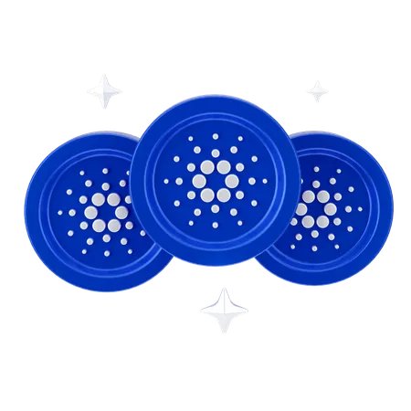 Moedas cardano  3D Icon