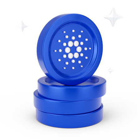 Moedas cardano  3D Icon