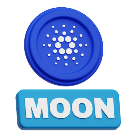 Cardano Moon  3D Icon