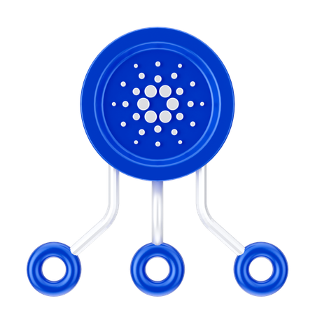 Cardano-Netzwerk  3D Icon