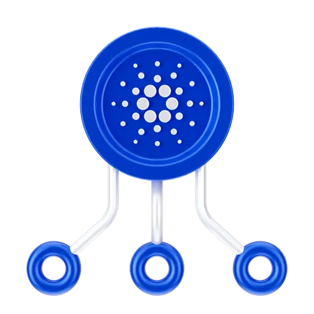 Cardano-Netzwerk  3D Icon