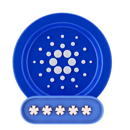 Cardano-Passwort  3D Icon