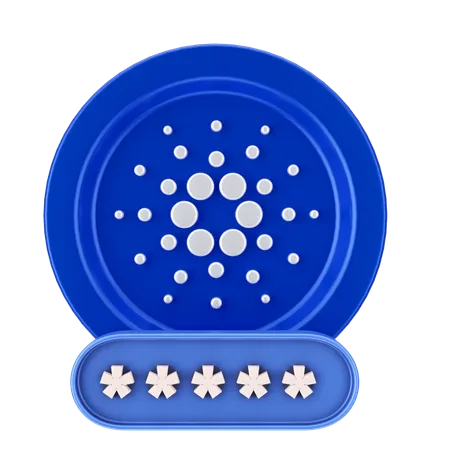 Cardano-Passwort  3D Icon