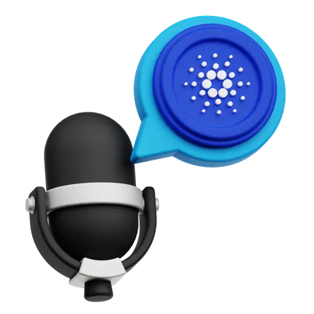 Cardano Podcast  3D Icon