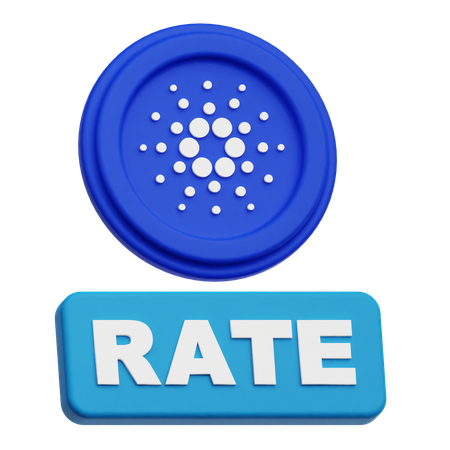 Cardano Rate  3D Icon