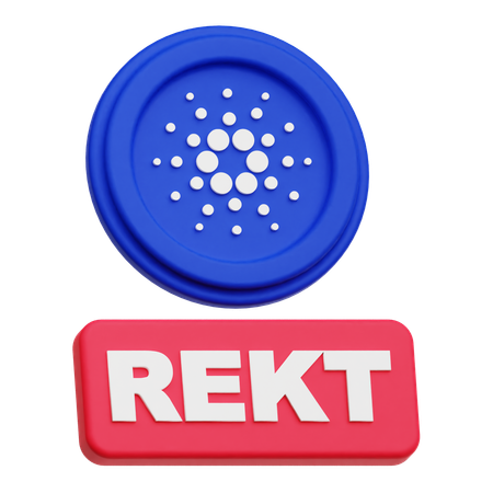 Cardano Rekt  3D Icon