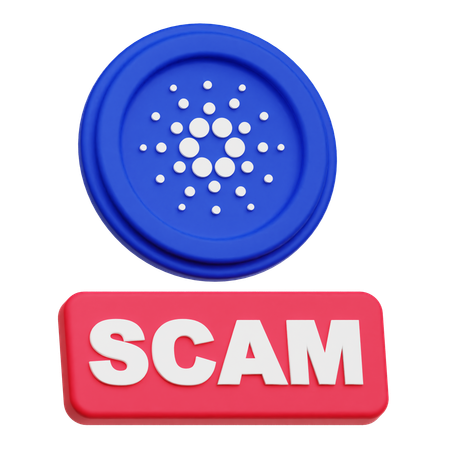 Cardano Scam  3D Icon