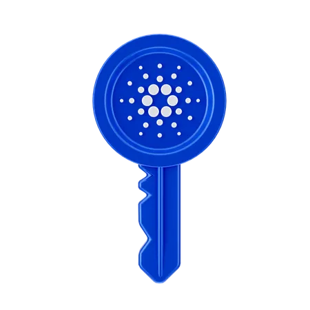 Cardano-Schlüssel  3D Icon