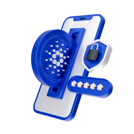 Cardano Security  3D Icon