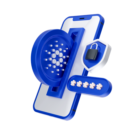 Cardano Security  3D Icon