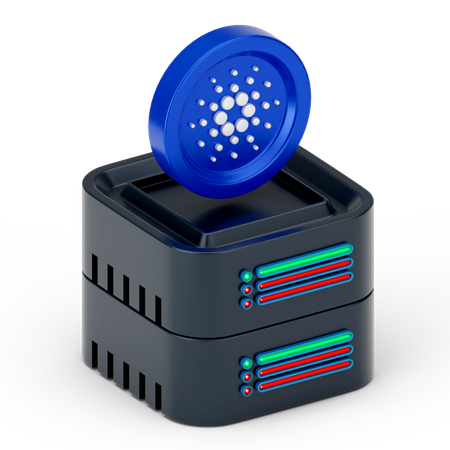 Cardano Server  3D Icon