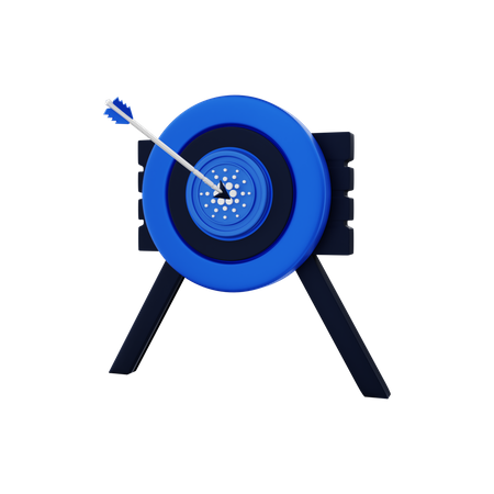 Cardano Target  3D Illustration