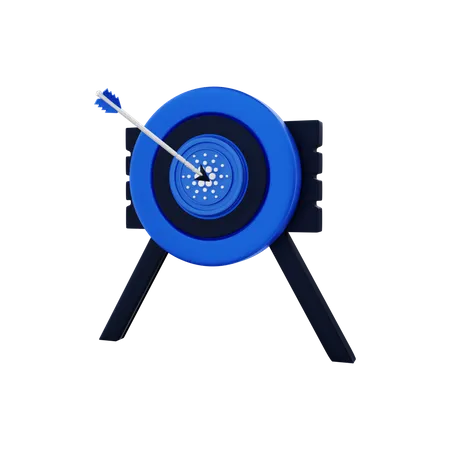 Cardano Target  3D Illustration