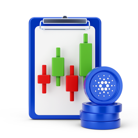 Cardano Trading  3D Icon