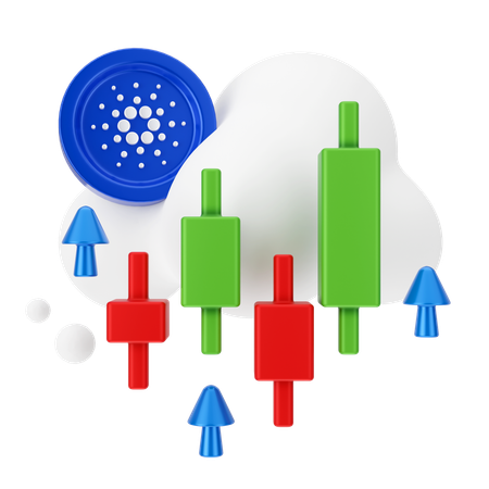 Cardano Trading  3D Icon