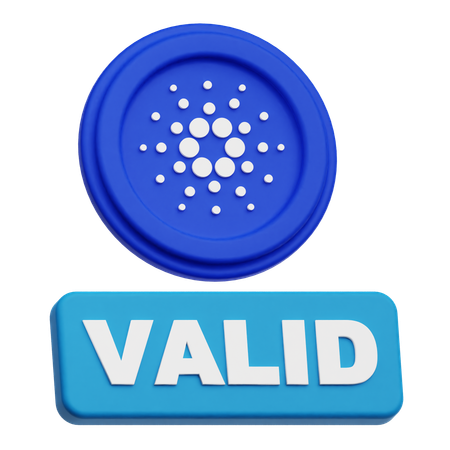 Cardano Valid  3D Icon