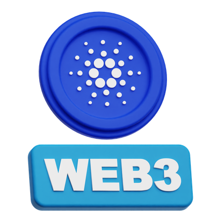 Cardano Web 3  3D Icon