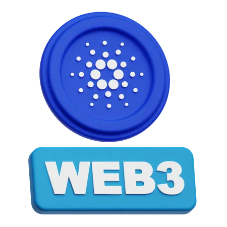 Cardano Web 3  3D Icon