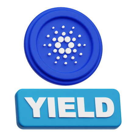 Cardano Yield  3D Icon