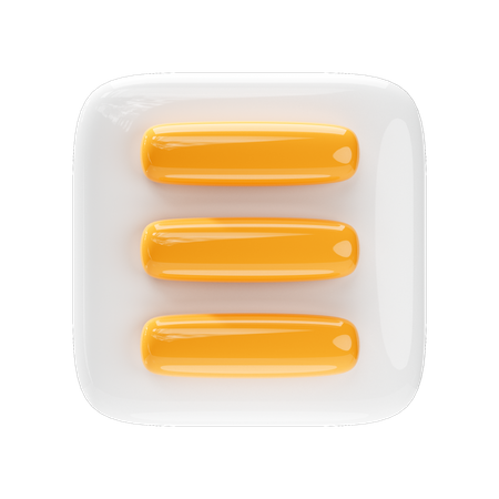 Cardápio  3D Icon