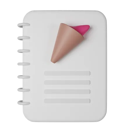 Cardápio  3D Icon