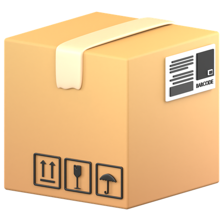 Cardboard Box  3D Icon