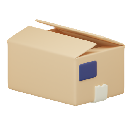 Cardboard Box  3D Icon