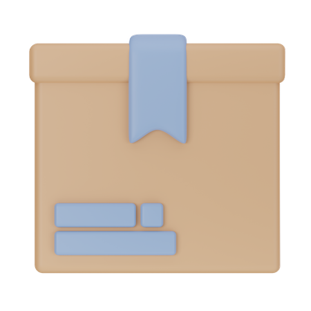 Cardboard Box  3D Icon