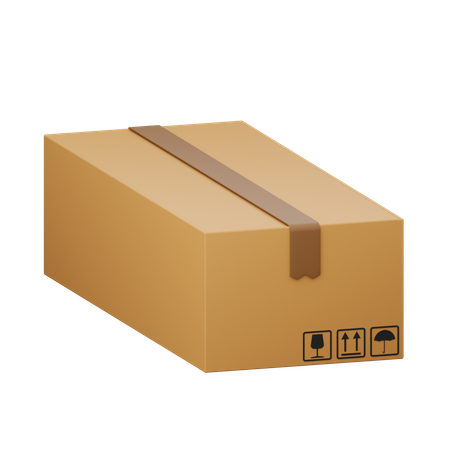 Cardboard Box  3D Icon