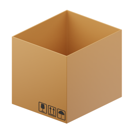 Cardboard Box  3D Icon