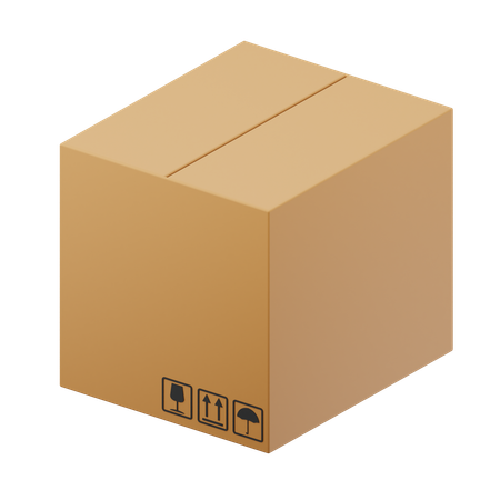Cardboard Box  3D Icon