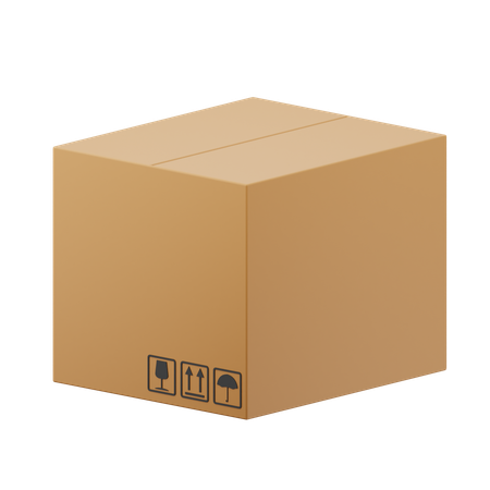 Cardboard Box  3D Icon