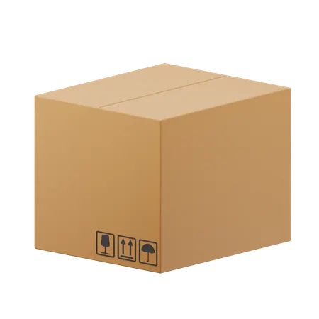 Cardboard Box  3D Icon