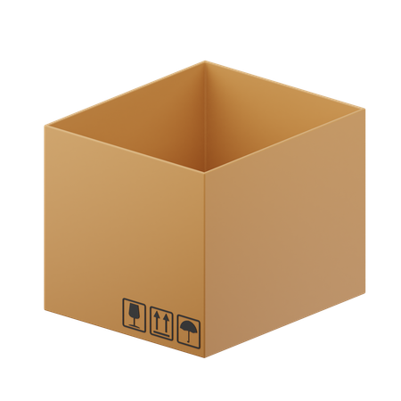 Cardboard Box  3D Icon