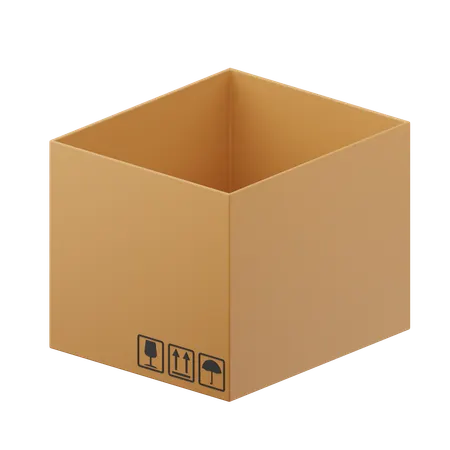 Cardboard Box  3D Icon